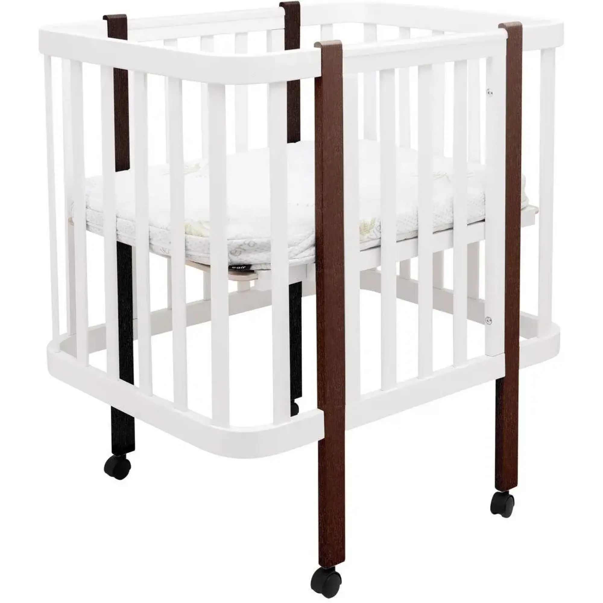 Ліжко Babyroom Місяць LU-1 білий / венге