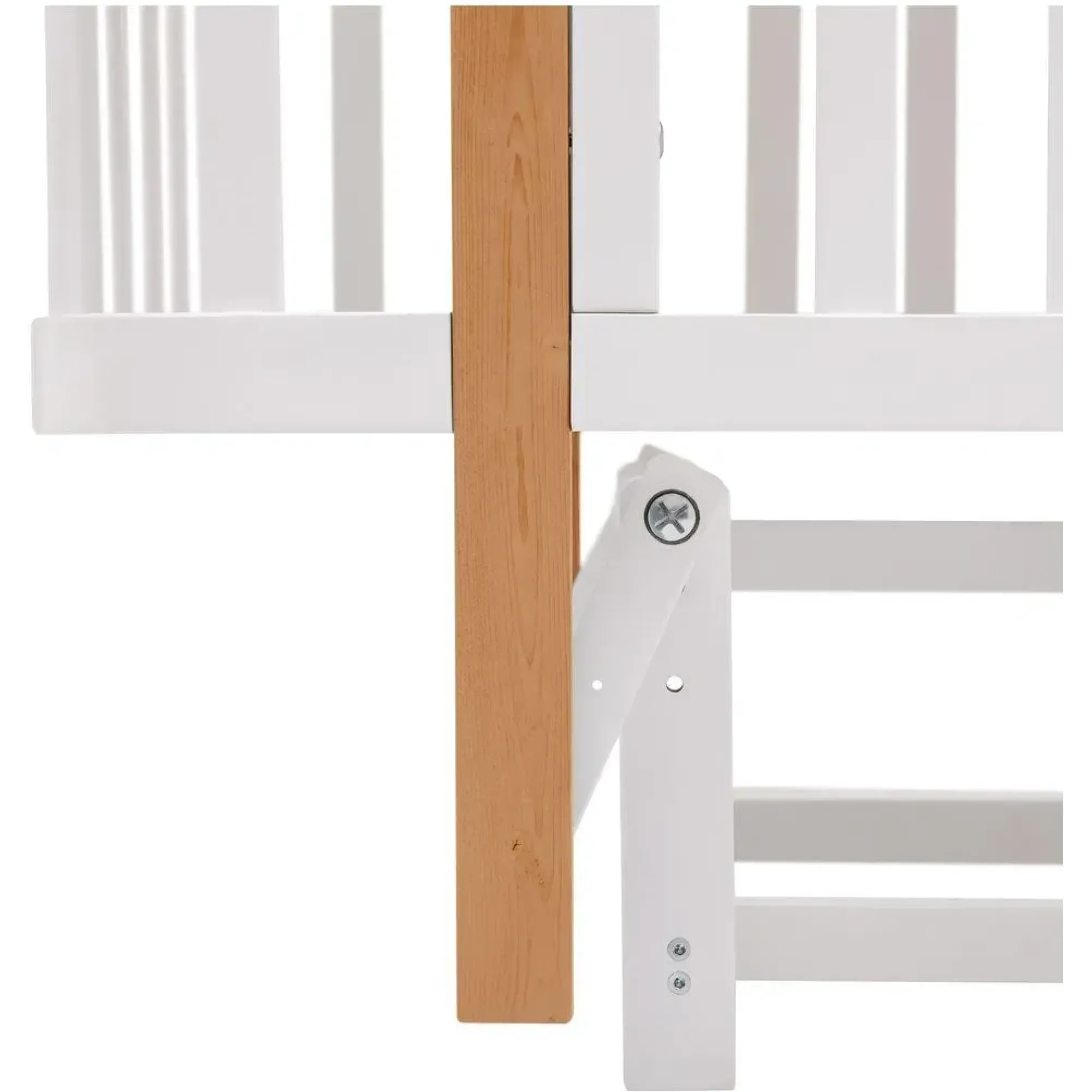Ліжко Babyroom Місяць LU-2 маятник білий / натуральний