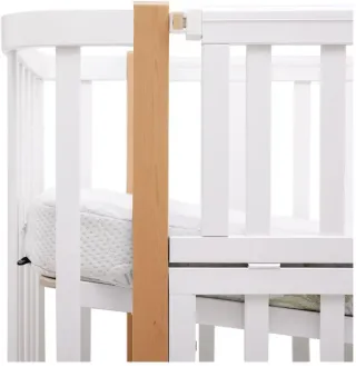 Ліжко Babyroom Місяць LU-2 маятник білий / натуральний