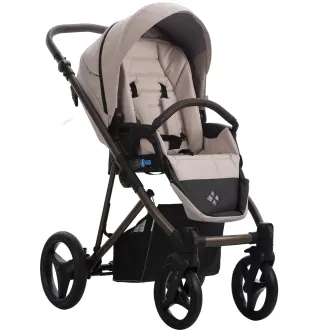 Коляска 2в1 Bebetto Flavio Choco Pro 02 Капучино (екошкіра)