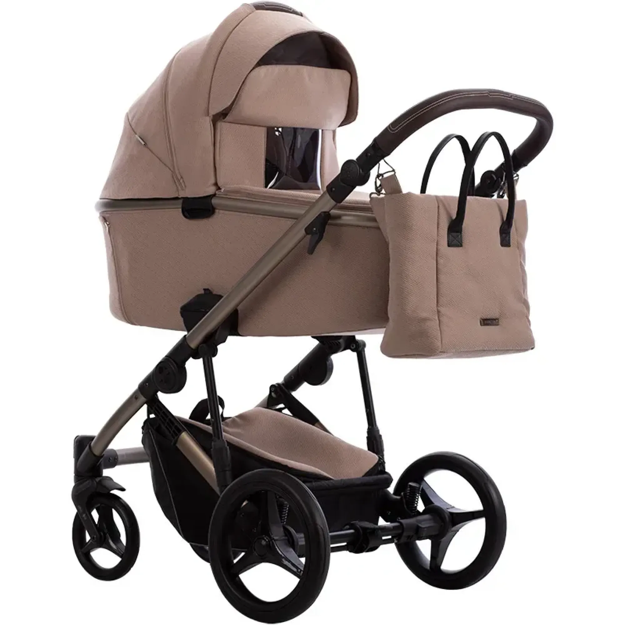 Коляска 2в1 Bebetto Loren Premium Class Sand 02