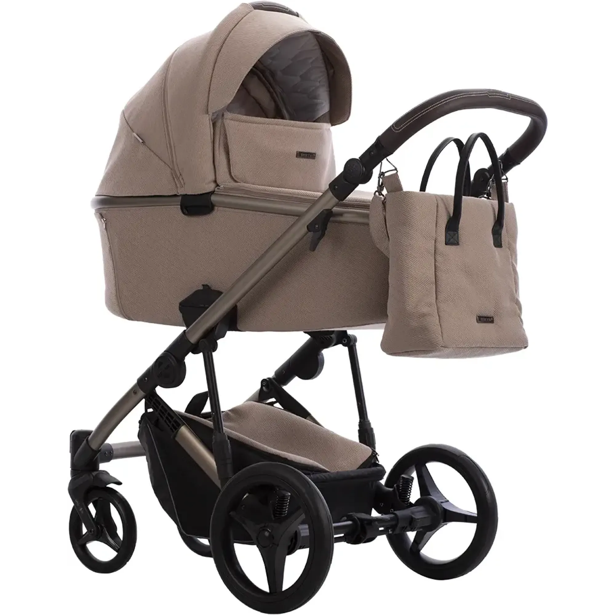 Коляска 2в1 Bebetto Loren Premium Class Sand 02