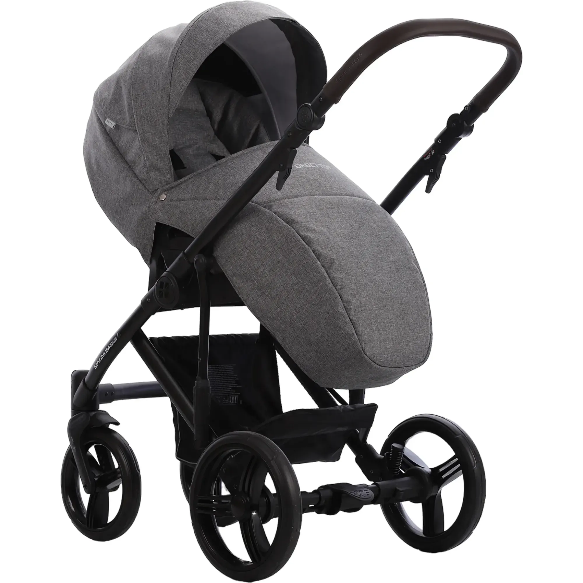 Коляска 2в1 Bebetto Magnum Light SE 03 Сірий льон