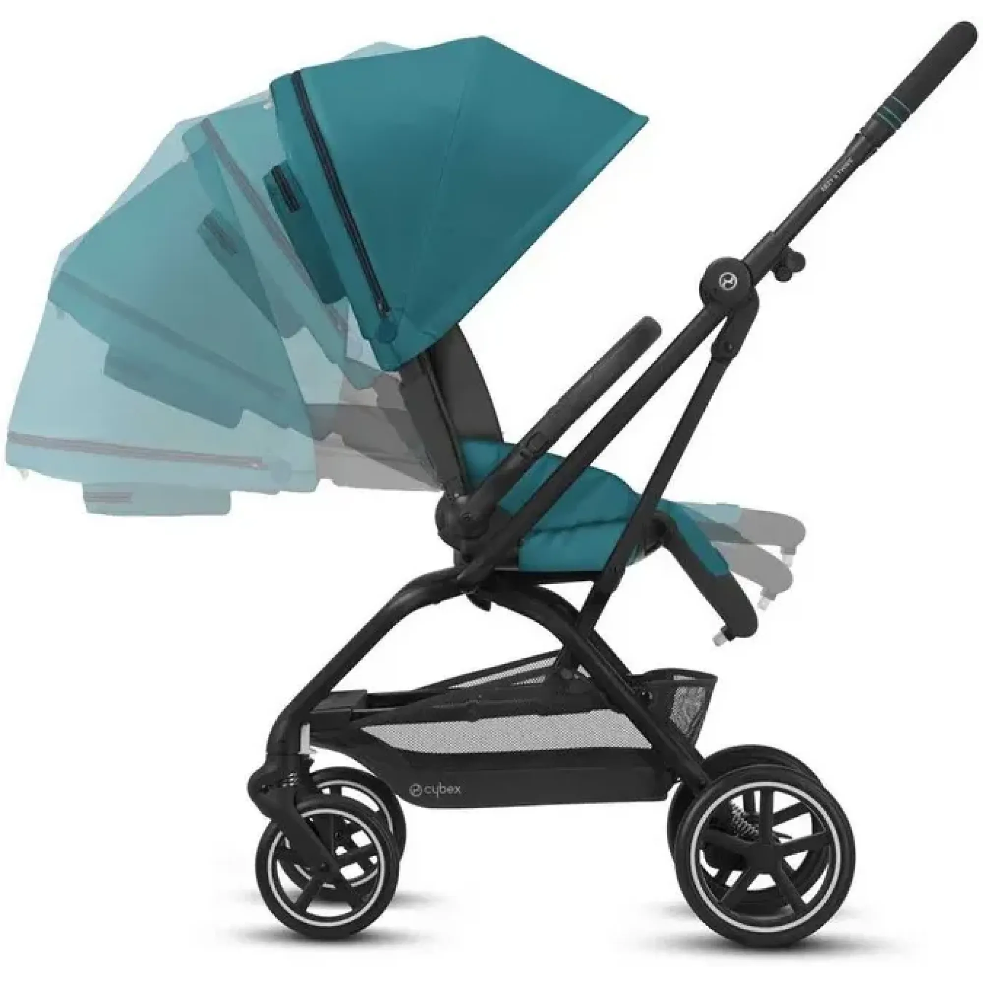Прогулянкова коляска Cybex Eezy S Twist+ 2 SLV Nature Green (з бампером)