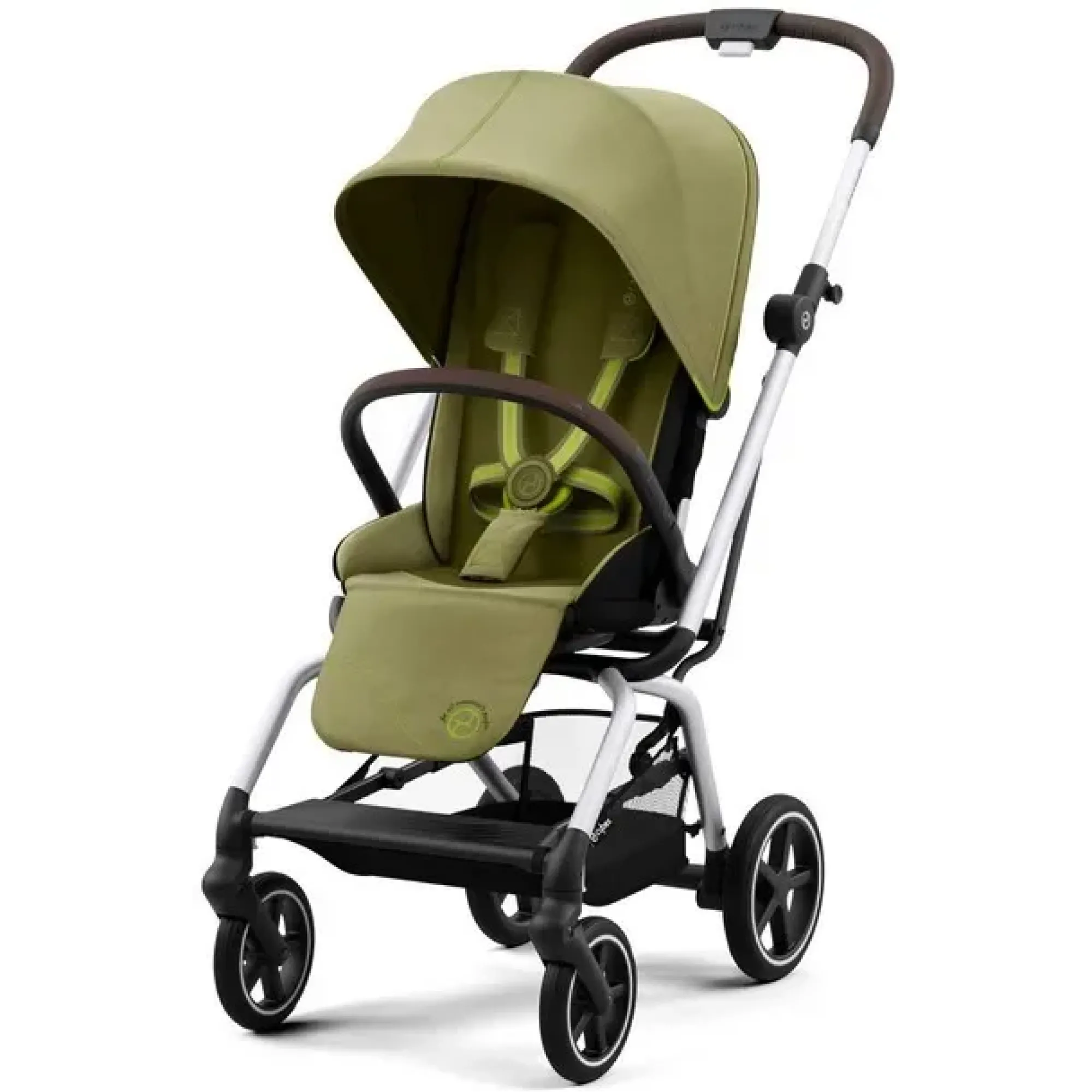 Прогулянкова коляска Cybex Eezy S Twist+ 2 SLV Nature Green (з бампером)