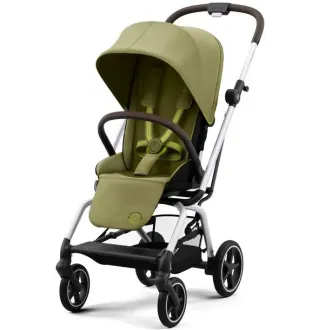 Прогулянкова коляска Cybex Eezy S Twist+ 2 SLV Nature Green (з бампером)