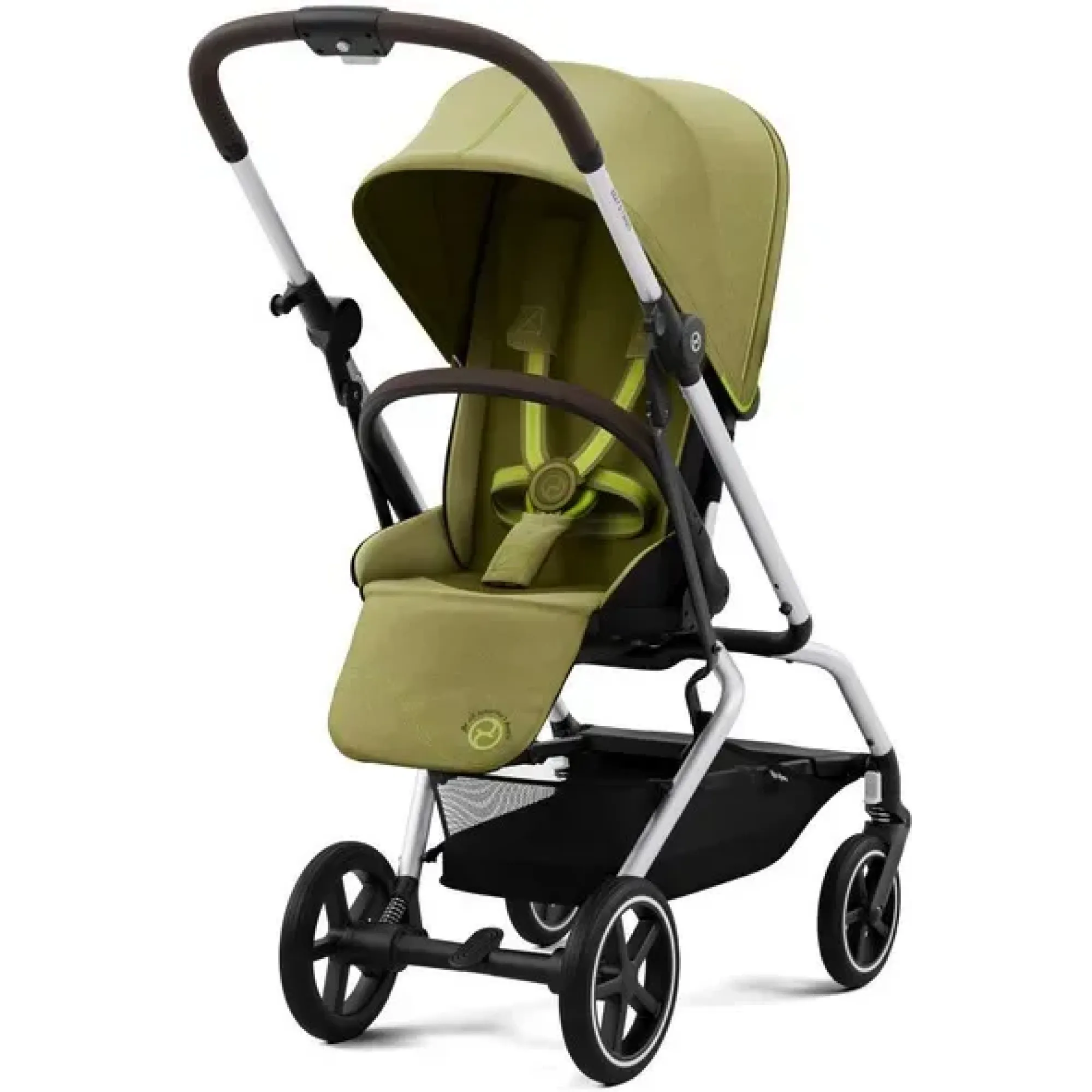 Прогулянкова коляска Cybex Eezy S Twist+ 2 SLV Nature Green (з бампером)