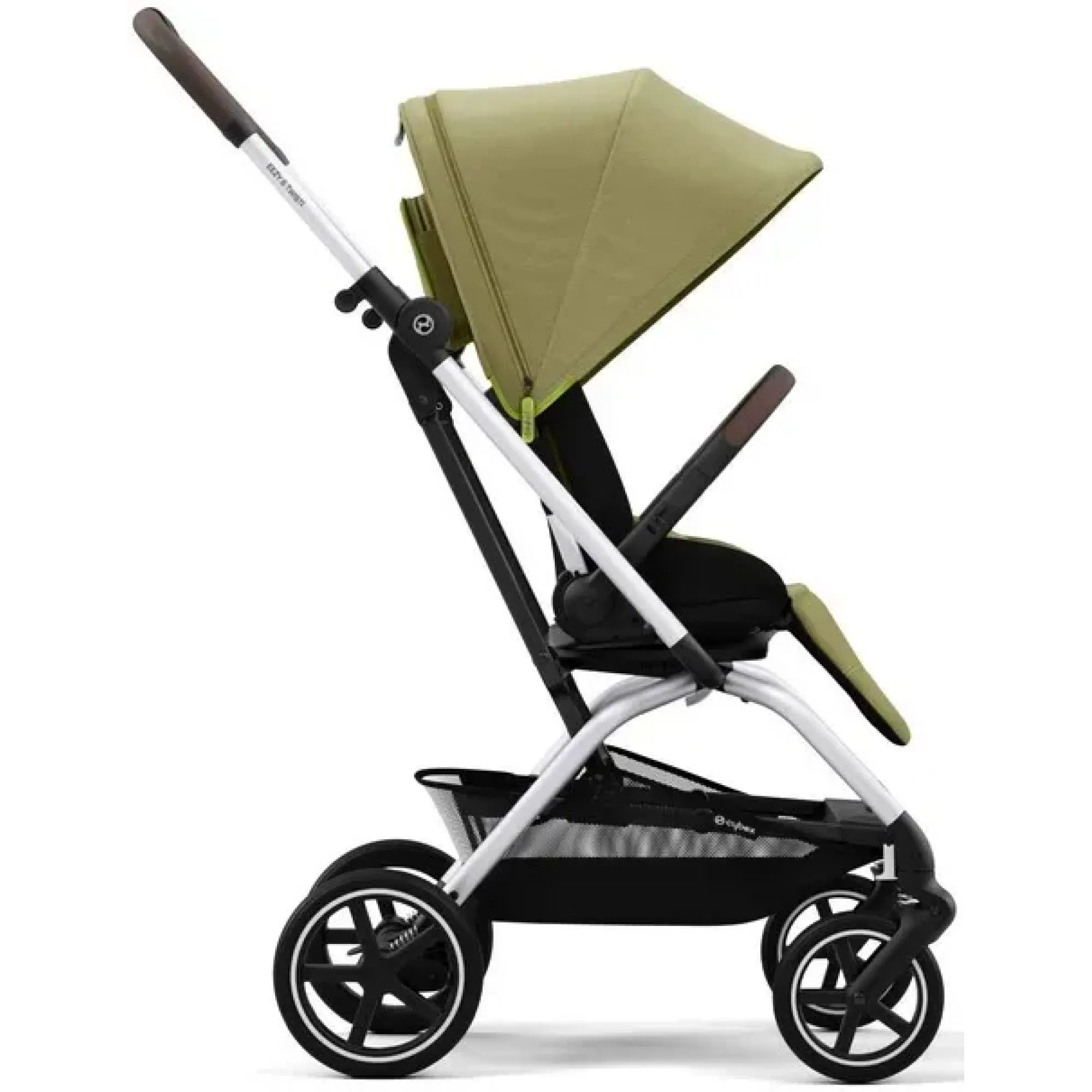 Прогулянкова коляска Cybex Eezy S Twist+ 2 SLV Nature Green (з бампером)