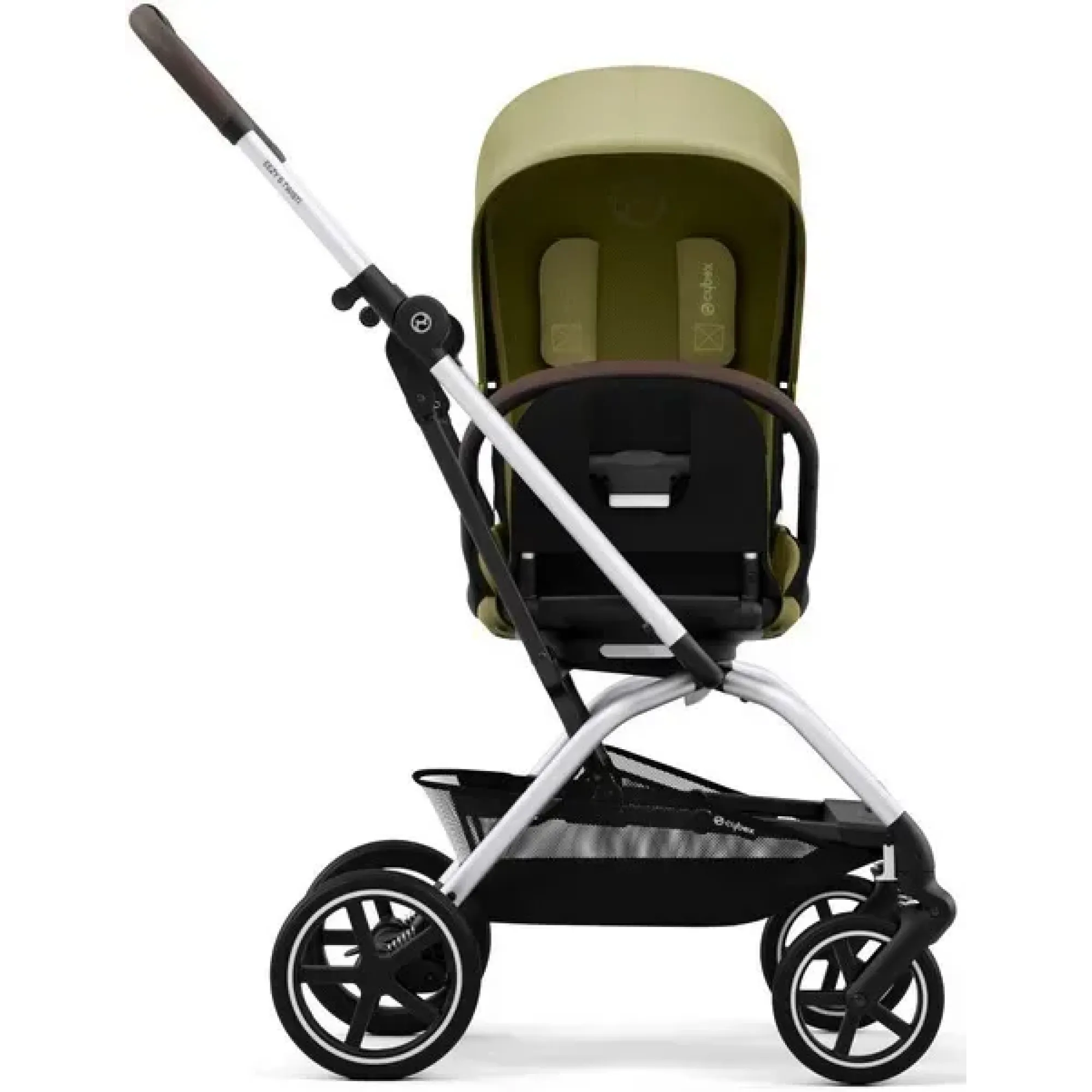 Прогулянкова коляска Cybex Eezy S Twist+ 2 SLV Nature Green (з бампером)