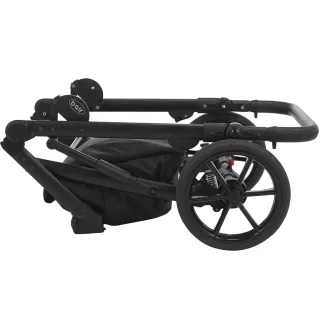Коляска 2в1 Bair Kiwi Soft BKS-00/22 Чорний / Світло-сірий