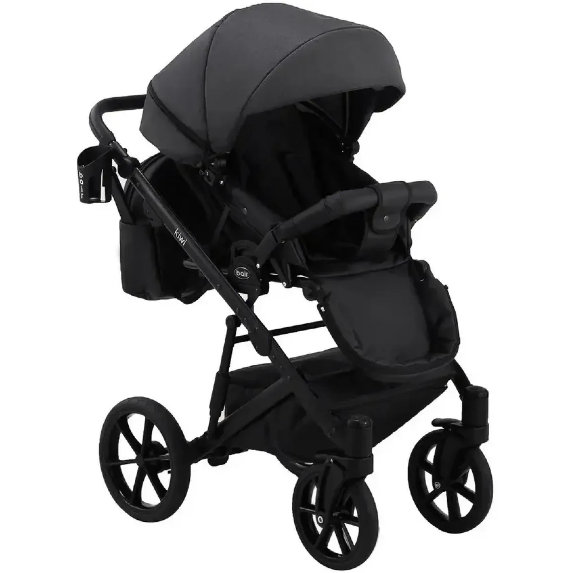 Коляска 2в1 Bair Kiwi Soft BKS-00/22 Чорний / Світло-сірий