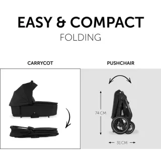 Коляска універсальна Hauck Walk N Care Air Black