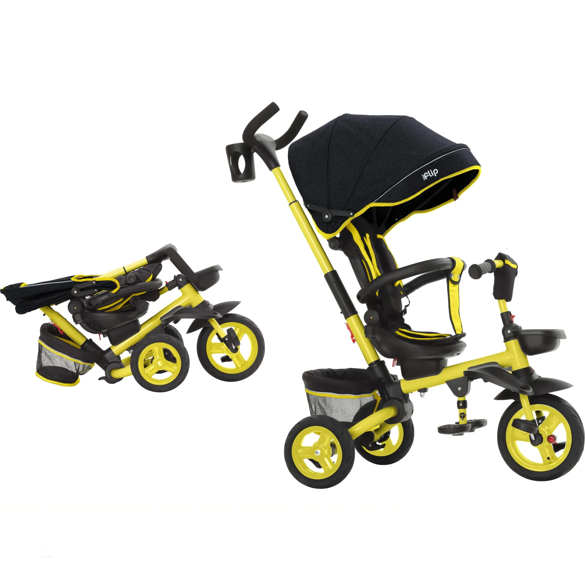 Велосипед триколісний TILLY FLIP T-390/1 Жовтий/1/