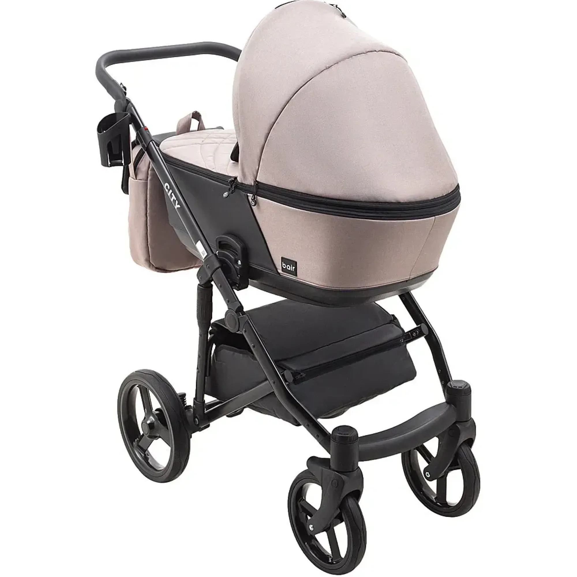 Коляска 2 в 1 Bair City Soft 455 капучино / чорний
