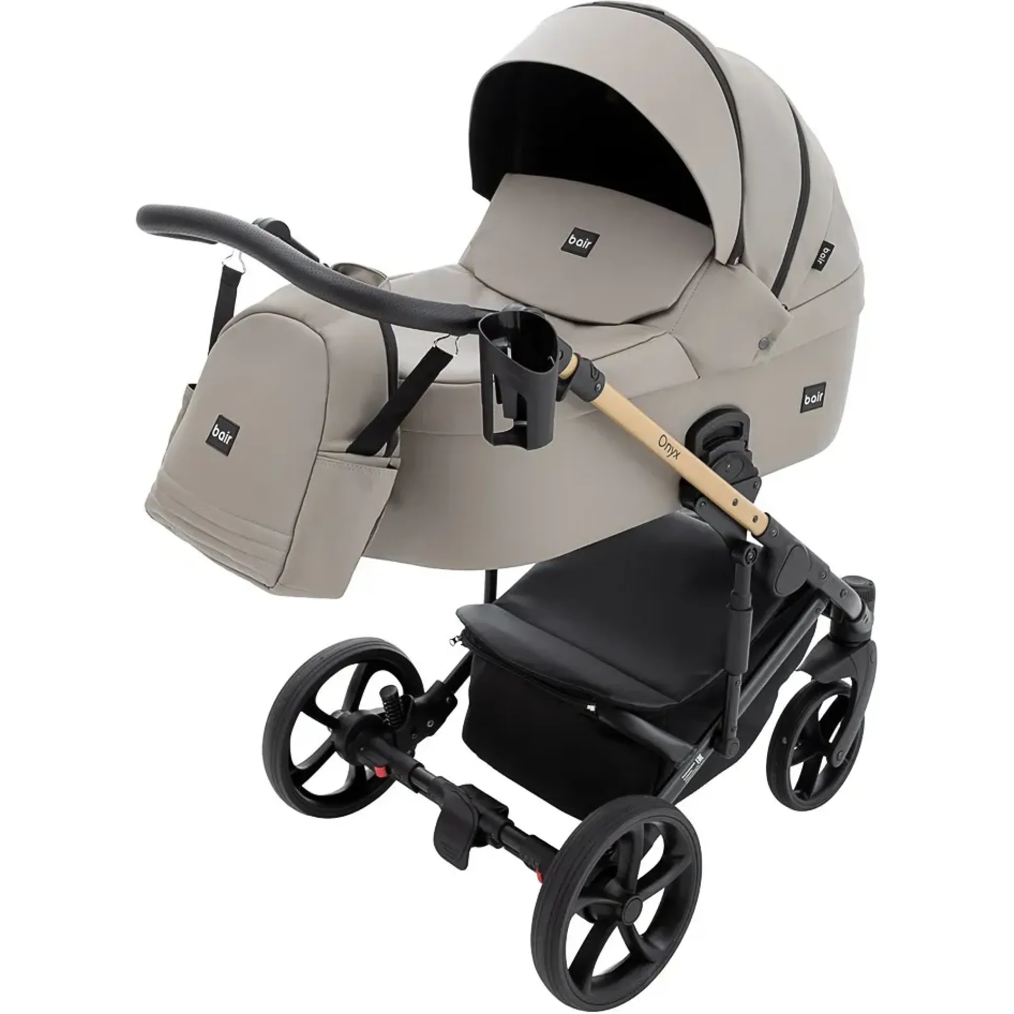 Коляска 2 в 1 Bair Onyx ECO OE-04 капучино