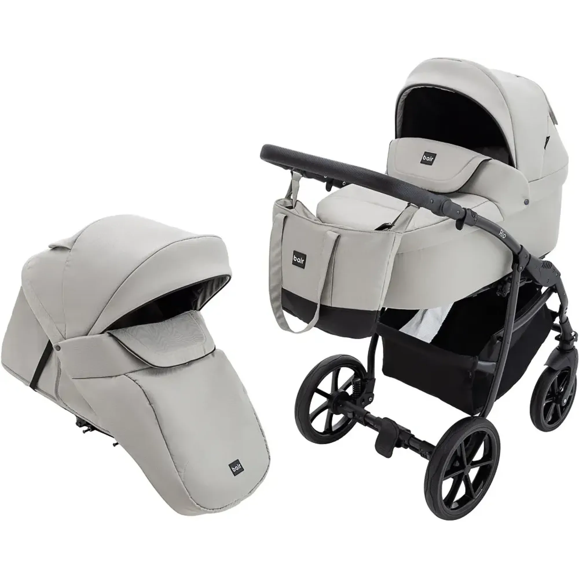 Коляска 2 в 1 Bair Rio Soft BR-04 лате
