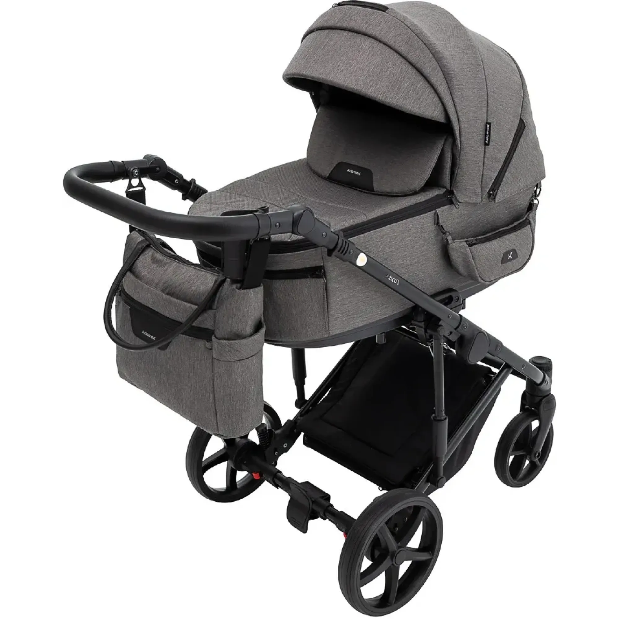 Коляска 2 в 1 Adamex Zico Tip TK-21 шоколад