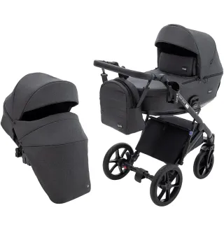 Коляска 2 в 1 Bair Kiwi Plus Soft BKP-219 графіт