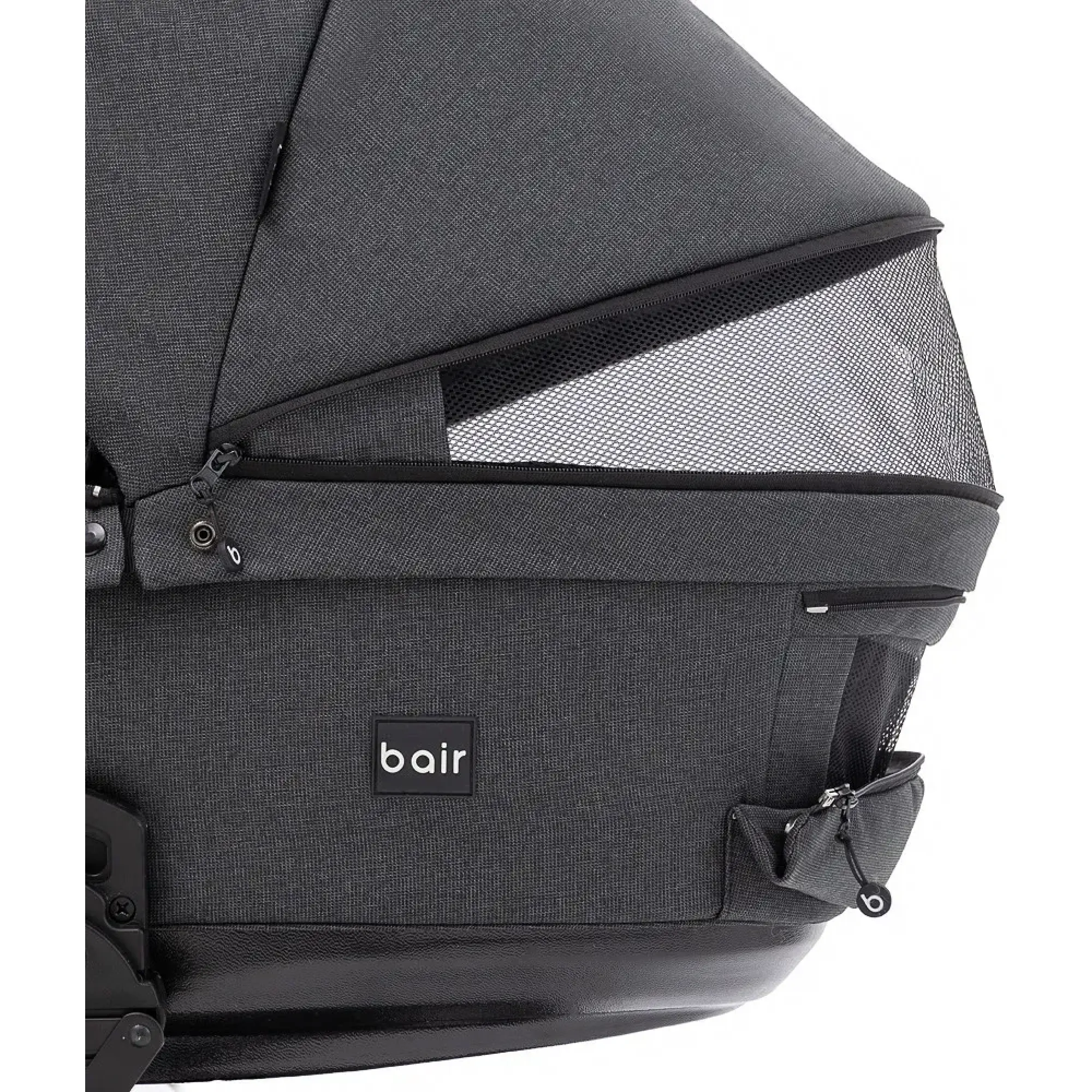 Коляска 2 в 1 Bair Kiwi Plus Soft BKP-219 графіт