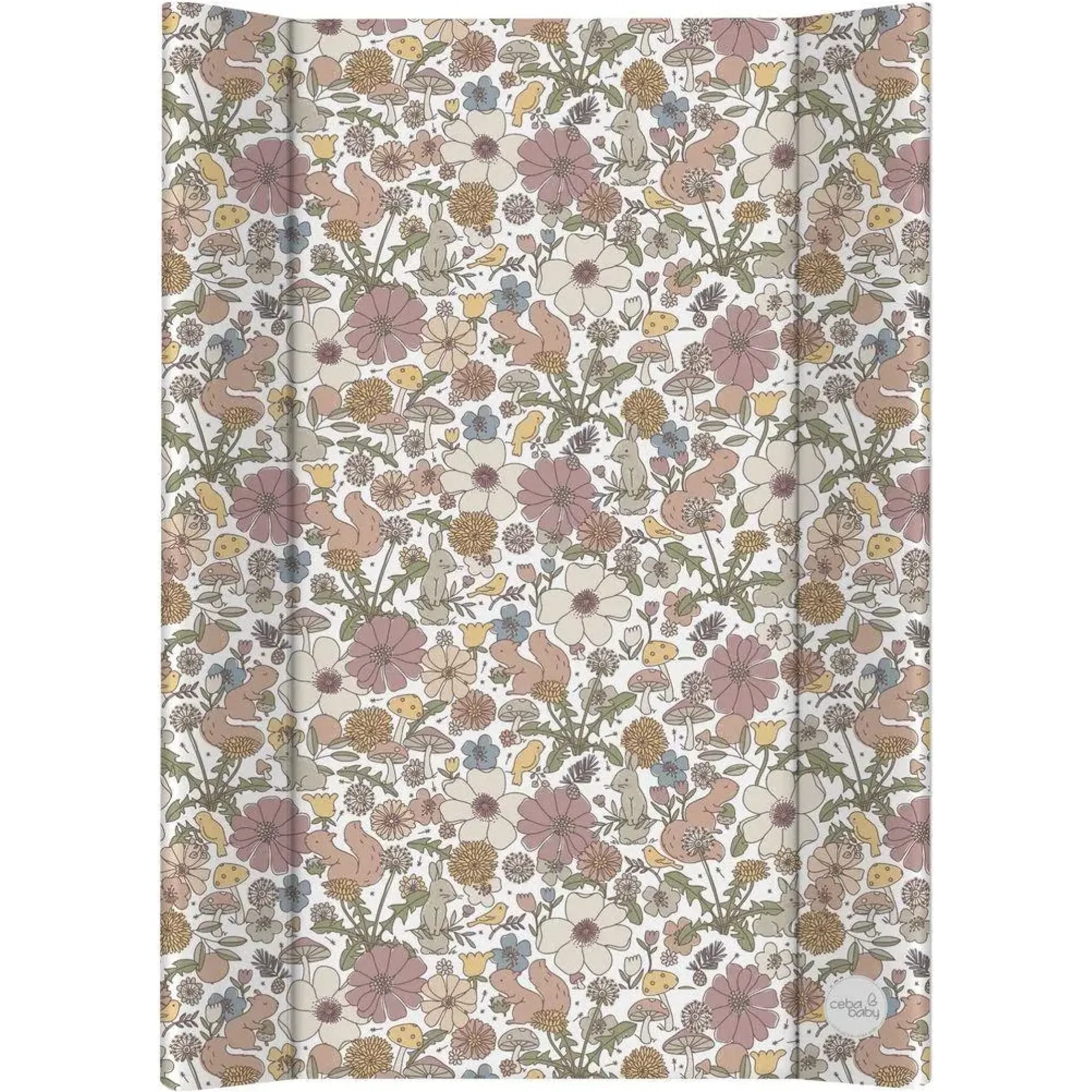 Повивальна дошка м'яка Ceba Baby Soft profiled changing mat short (50x70 cm) W-102-000-732 basic garden