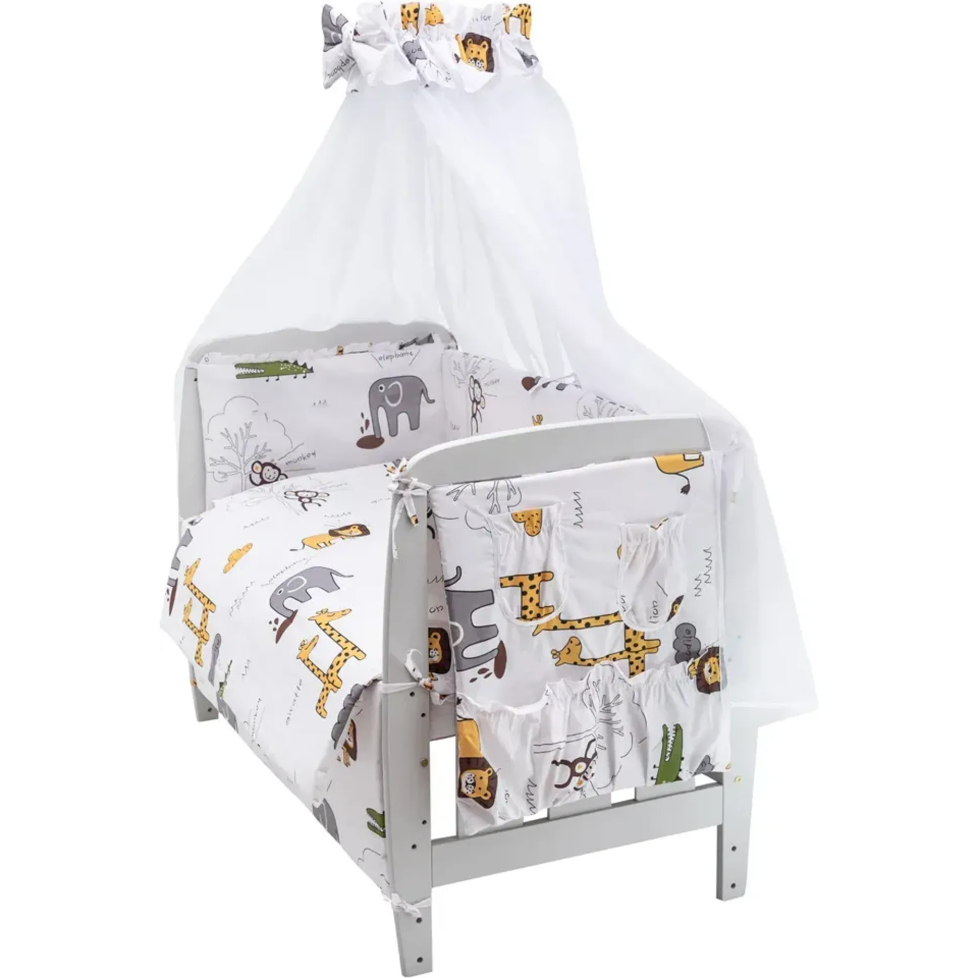 Дитяча постіль Babyroom Gold RG-08 білий (сафарі)