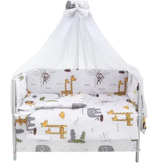 Дитяча постіль Babyroom Gold RG-08 білий (сафарі)