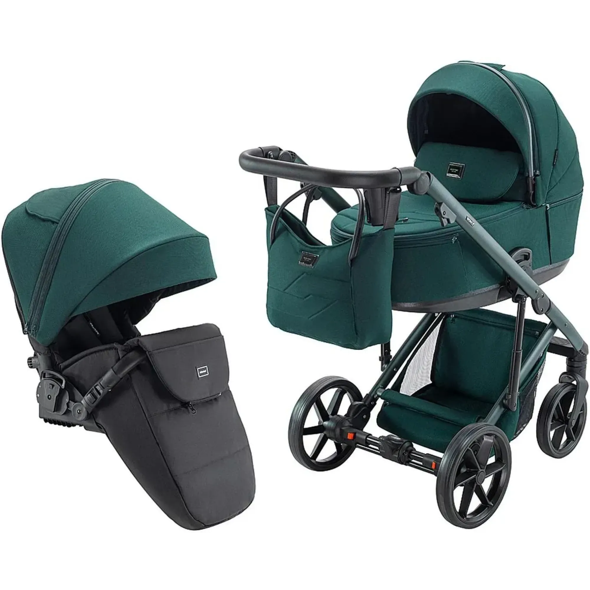 Коляска 2 в 1 Adamex Dolce Natura 12 forest