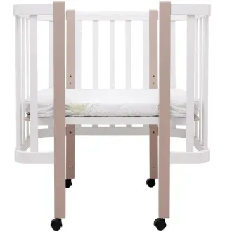 Ліжко Babyroom Місяць LU-1 білий / капучино