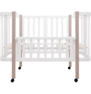 Ліжко Babyroom Місяць LU-1 білий / капучино