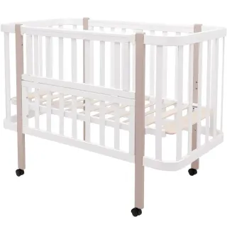 Ліжко Babyroom Місяць LU-1 білий / капучино