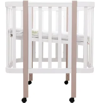Ліжко Babyroom Місяць LU-1 білий / капучино