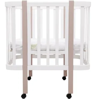 Ліжко Babyroom Місяць LU-1 білий / капучино