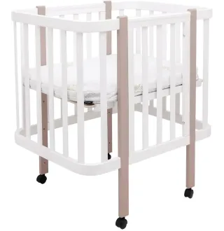 Ліжко Babyroom Місяць LU-1 білий / капучино