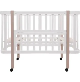 Ліжко Babyroom Місяць LU-1 білий / капучино