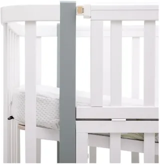 Ліжко Babyroom Місяць LU-2 маятник білий / сірий