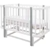 Ліжко Babyroom Місяць LU-2 маятник білий / сірий