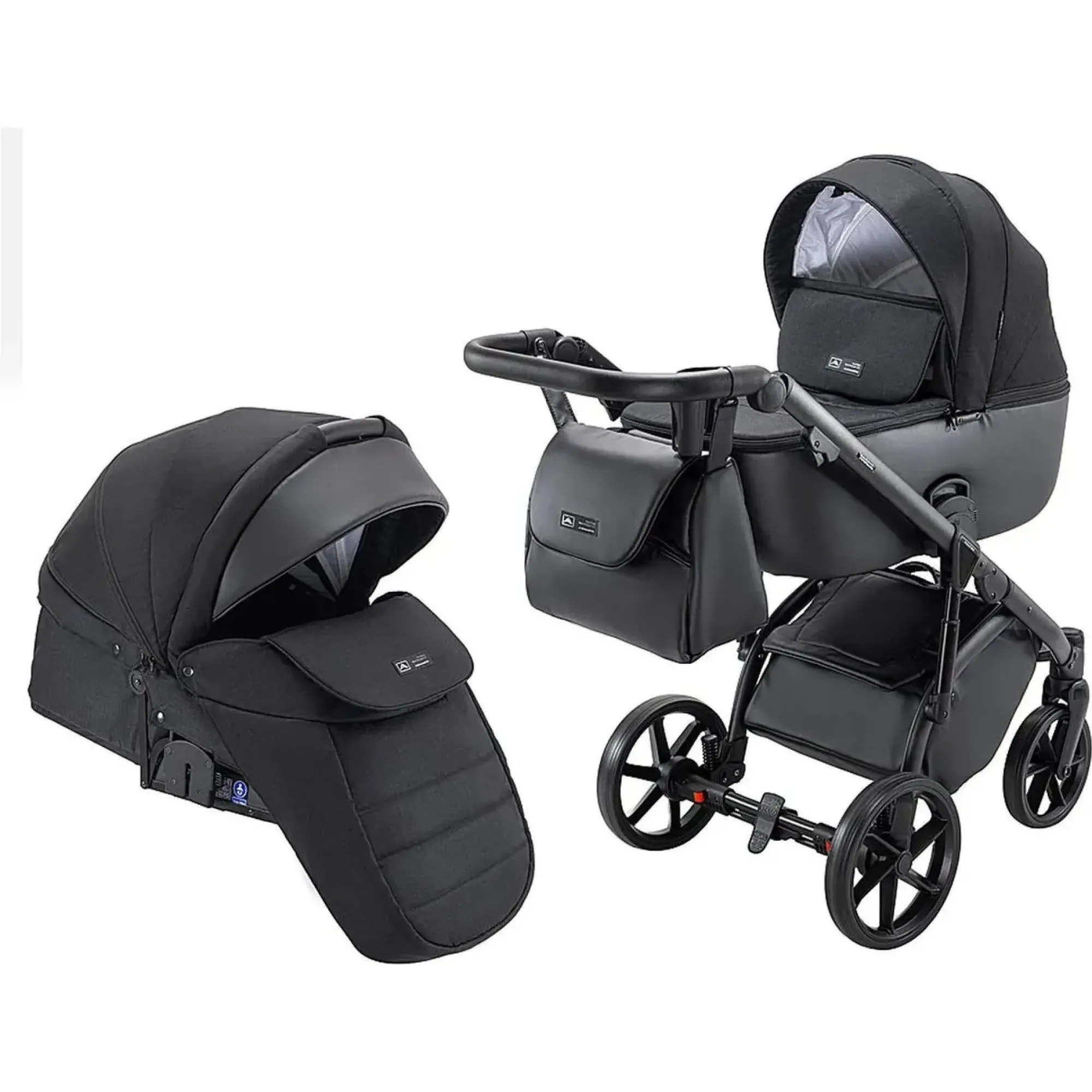 Коляска 2 в 1 Adamex Nola Natura 11 carbon
