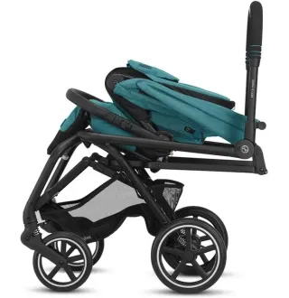 Прогулянкова коляска Cybex Eezy S Twist+ 2 BLK Moon Black (з бампером)