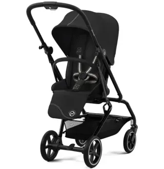 Прогулянкова коляска Cybex Eezy S Twist+ 2 BLK Moon Black (з бампером)