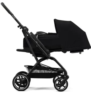Прогулянкова коляска Cybex Eezy S Twist+ 2 BLK Moon Black (з бампером)