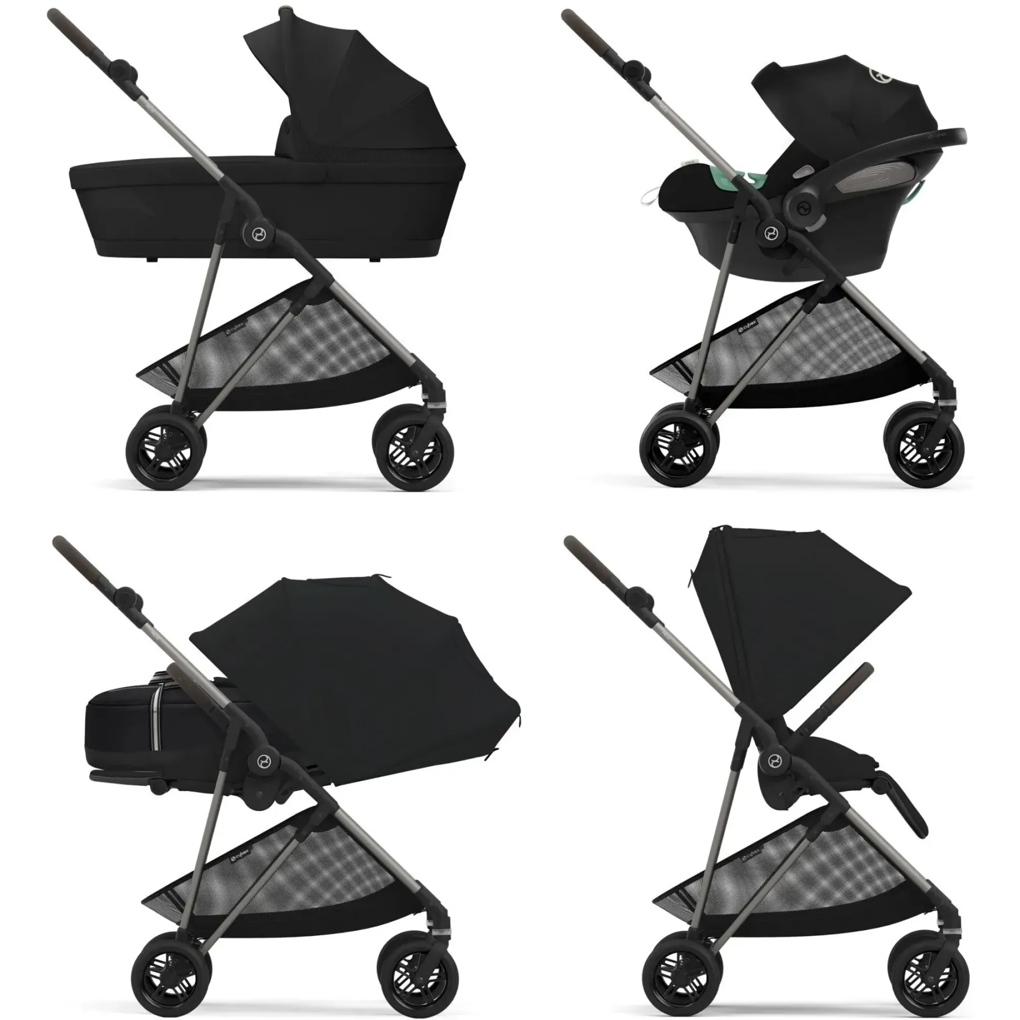 Прогулянкова коляска Cybex Melio Moon Black