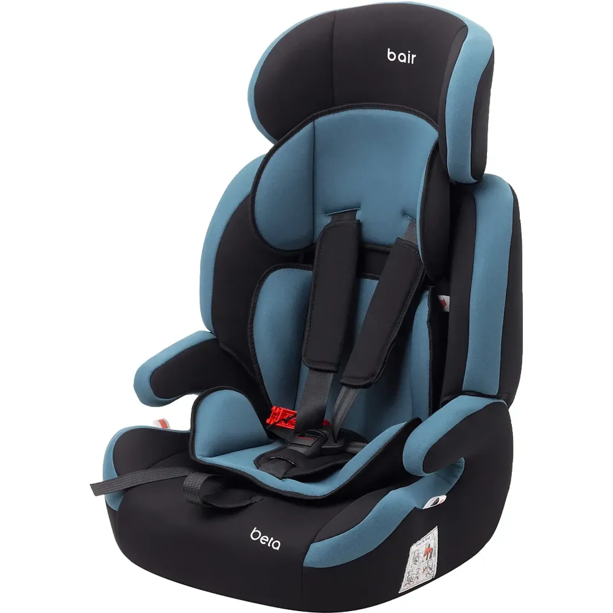 Автокресло Bair Beta DB1929 Черный / Темно-бирюзовый