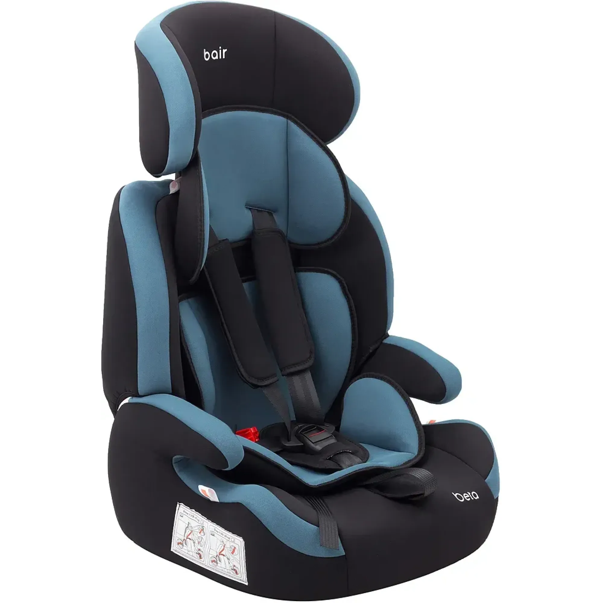 Автокресло Bair Beta DB1929 Черный / Темно-бирюзовый