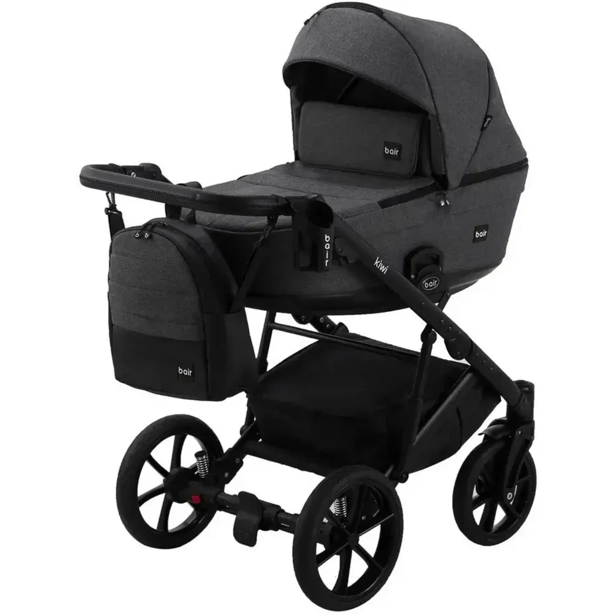 Коляска 2в1 Bair Kiwi Soft BKS-219 Графіт