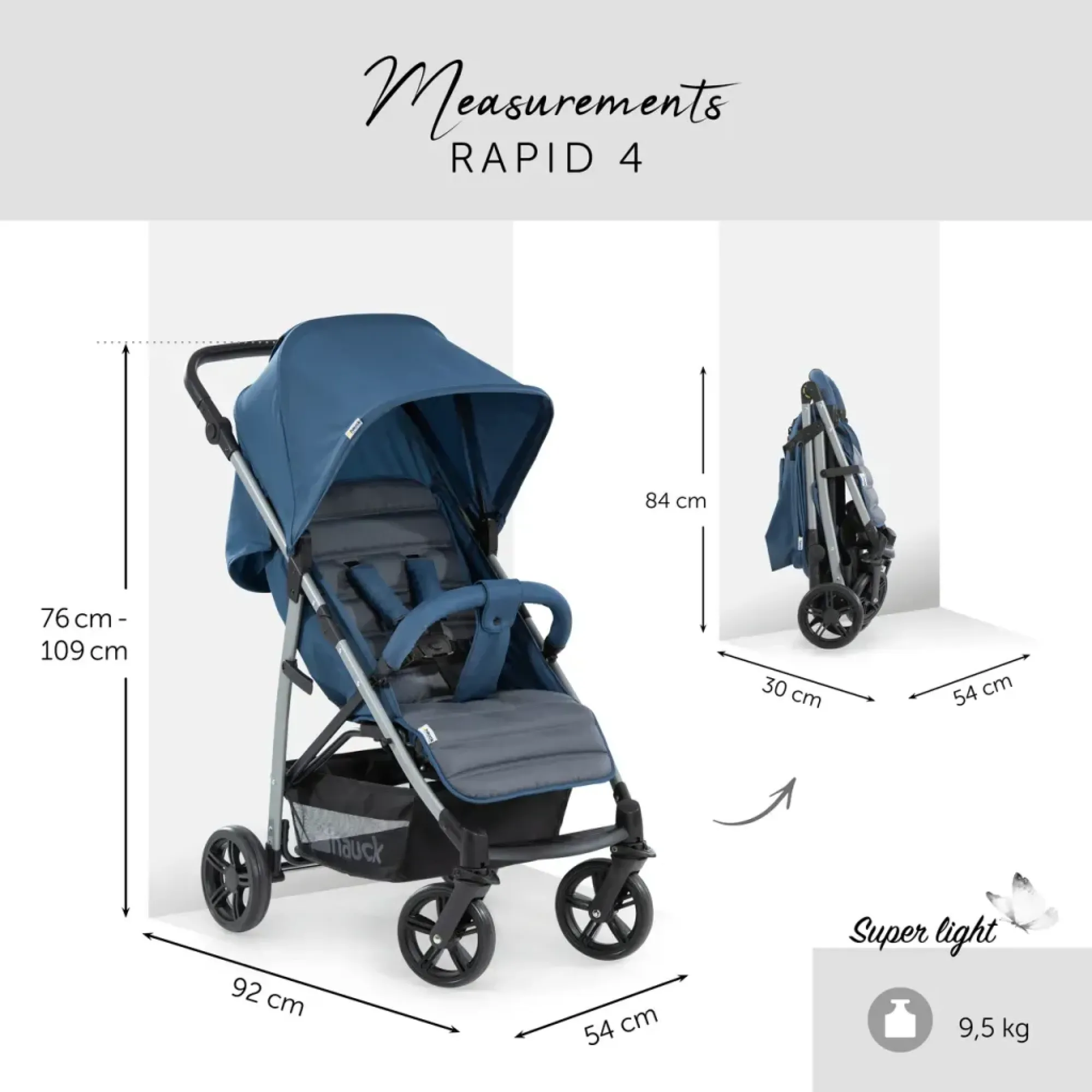 Коляска прогулянкова Hauck Rapid 4 Black