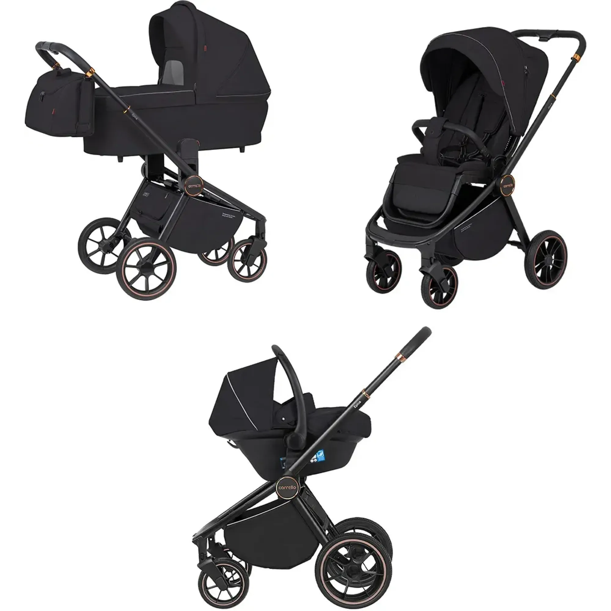Коляска 3в1 Carrello Epica CRL-8511/1 Space Black 2024