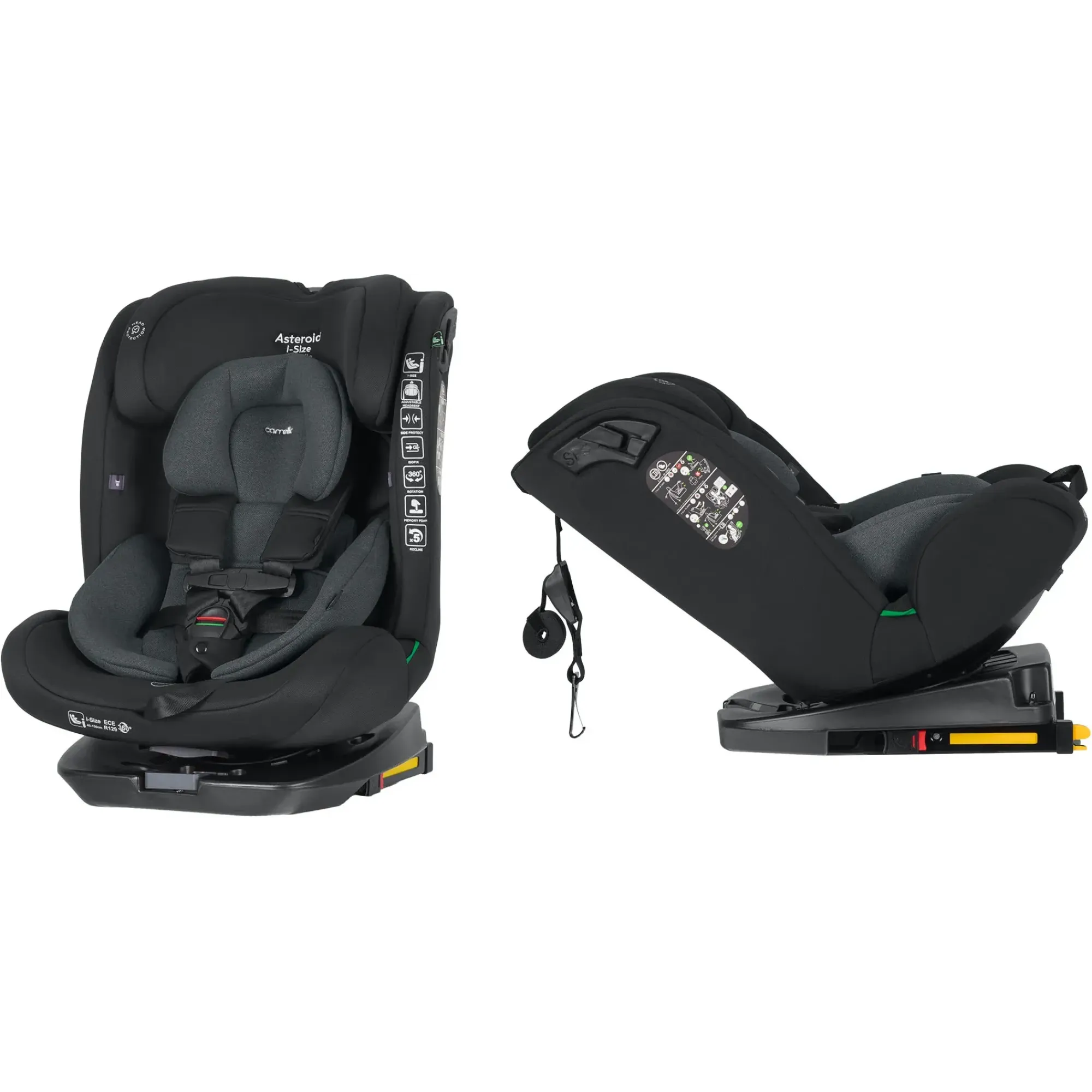 Автокрісло Carrello Asteroid i-Size CRL-17001 Magnet Gray 40-150см ISOFIX