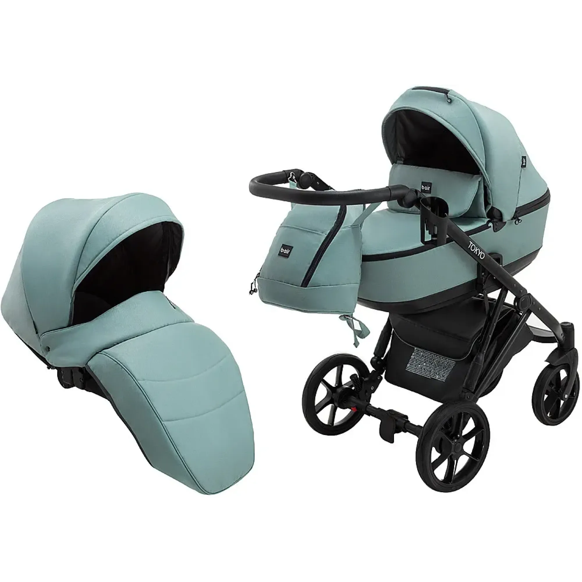 Коляска 2 в 1 Bair Tokyo Soft 29 нефрит