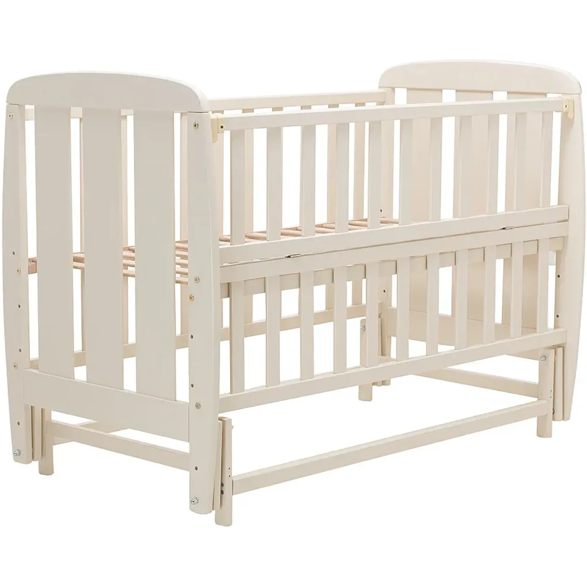 Ліжко Babyroom Кулька SH-02 маятник, відкидний бік бук слонова кістка