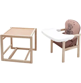 Стільчик-трансформер Babyroom Вінні-230 eko капучино / шоколад (ведмедик з серцем)